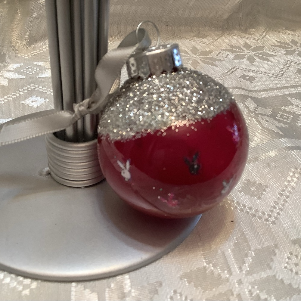 Ornament Handmade Glass Playboy Decals